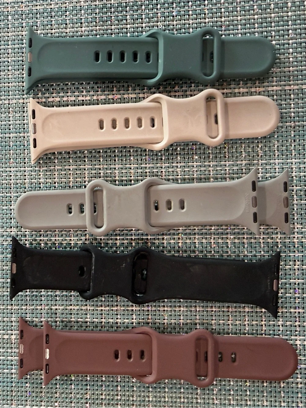 Silicone Watch Band Set - 5 Neutral Colors
